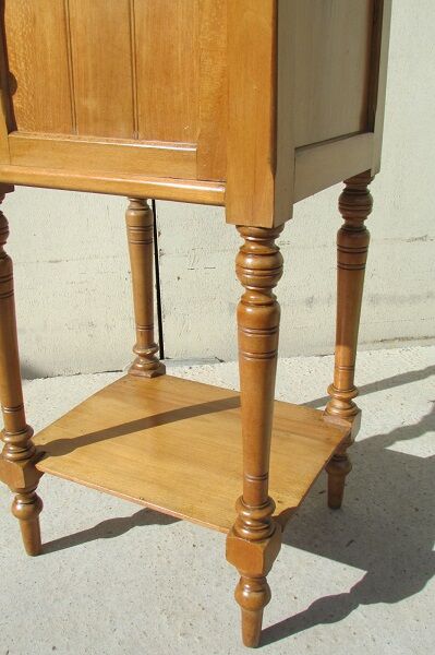 Night table, bedside, art nouveau era in beech