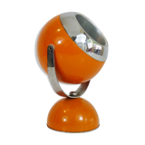 Orange eyeball desk lamp, orientable globe. Year 60 70