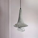 Large contemporary aluminium hanging lamp