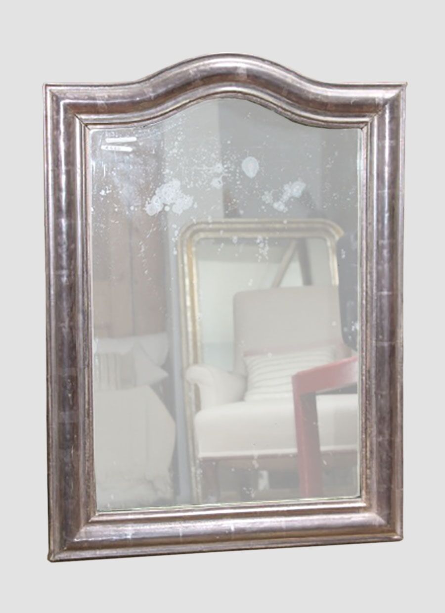 Top mirror serpentine 19th century 62x87cm