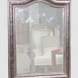 Top mirror serpentine 19th century 62x87cm