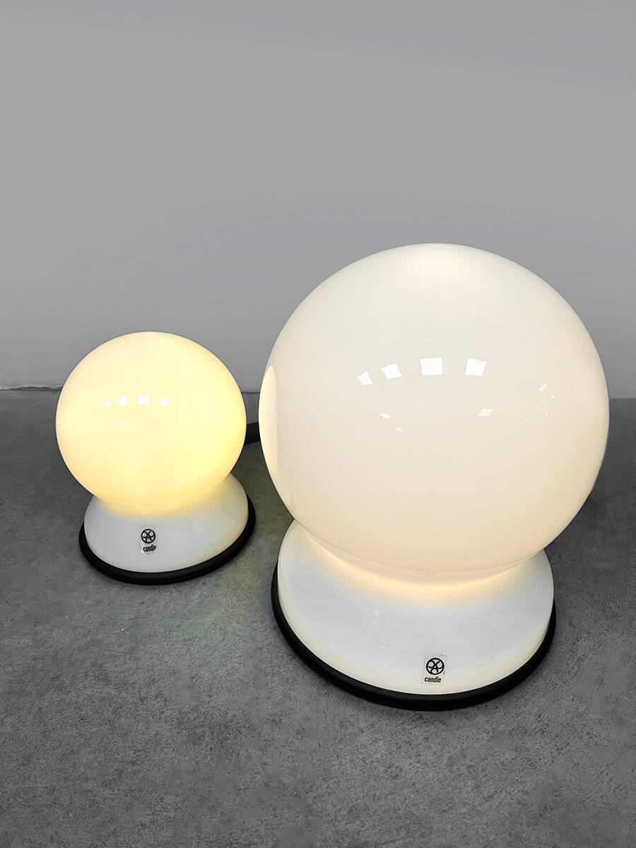 Vintage Scafandro table lamps Sergio Asti for Candle 1970s