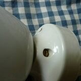 Art Deco style opaline porcelain wall lamp