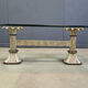 Vintage cast iron flower coffee table, 1960s