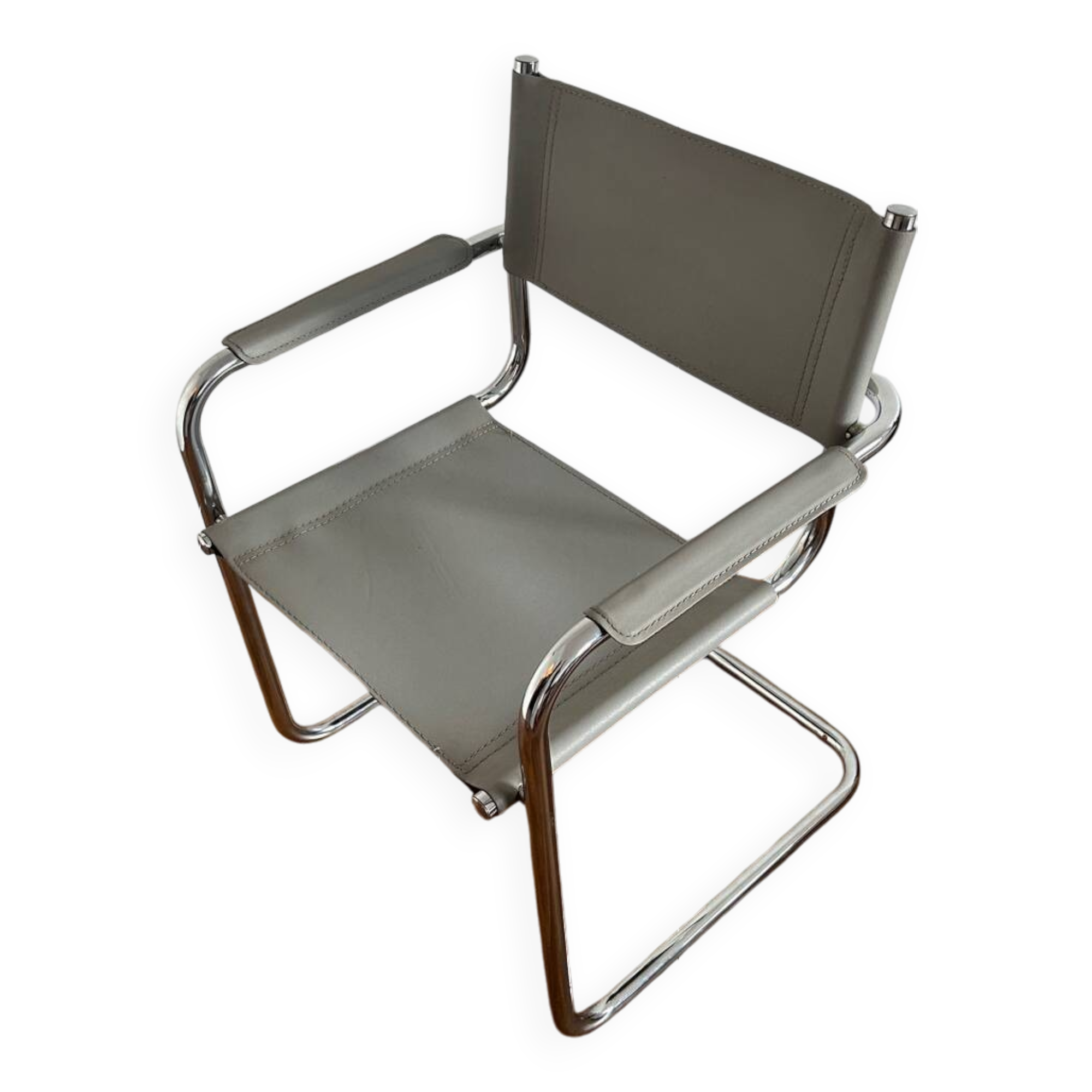 MG5 Grassi style chrome armchair