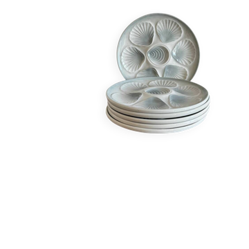 Moulin des Loups earthenware oyster plates