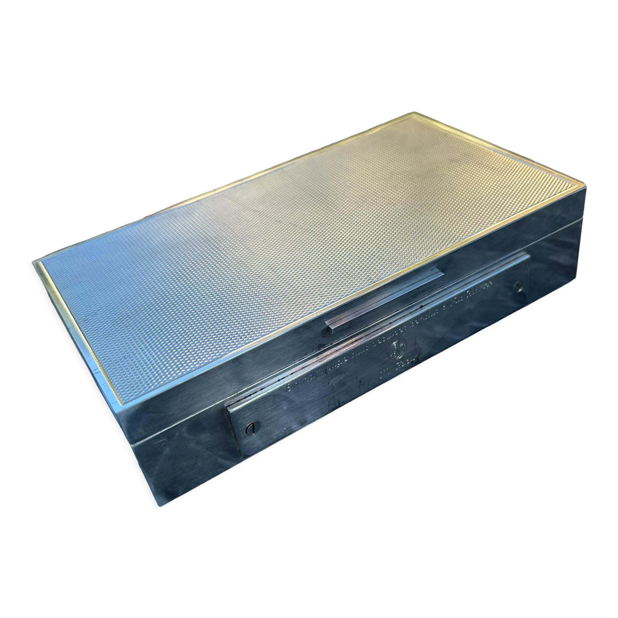 Air France silver metal box
