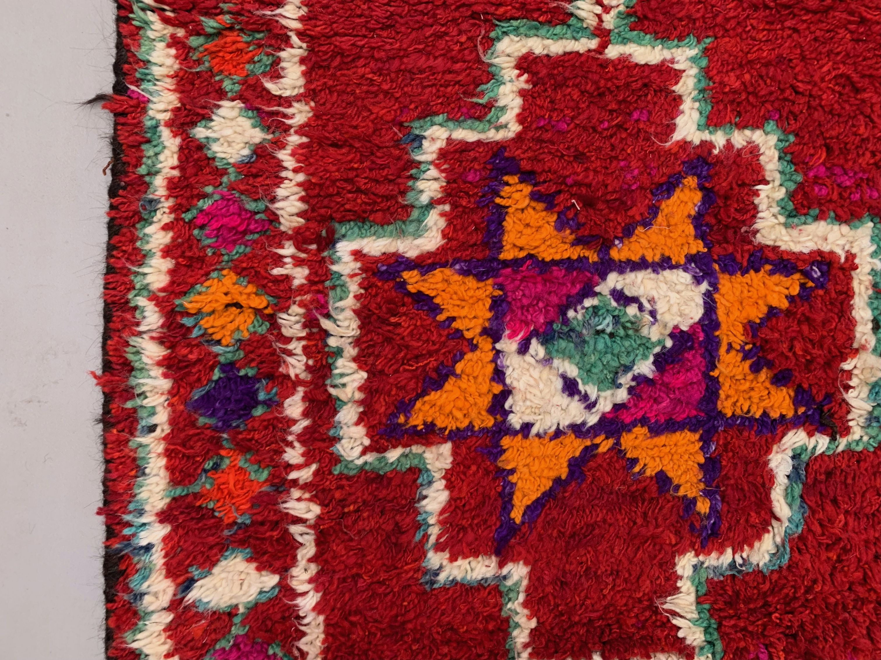 Vintage Turkish  Tribal Runner 330x90 cm veg dye wool rug tribal, handmade