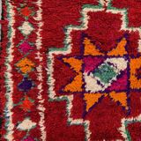 Vintage Turkish  Tribal Runner 330x90 cm veg dye wool rug tribal, handmade