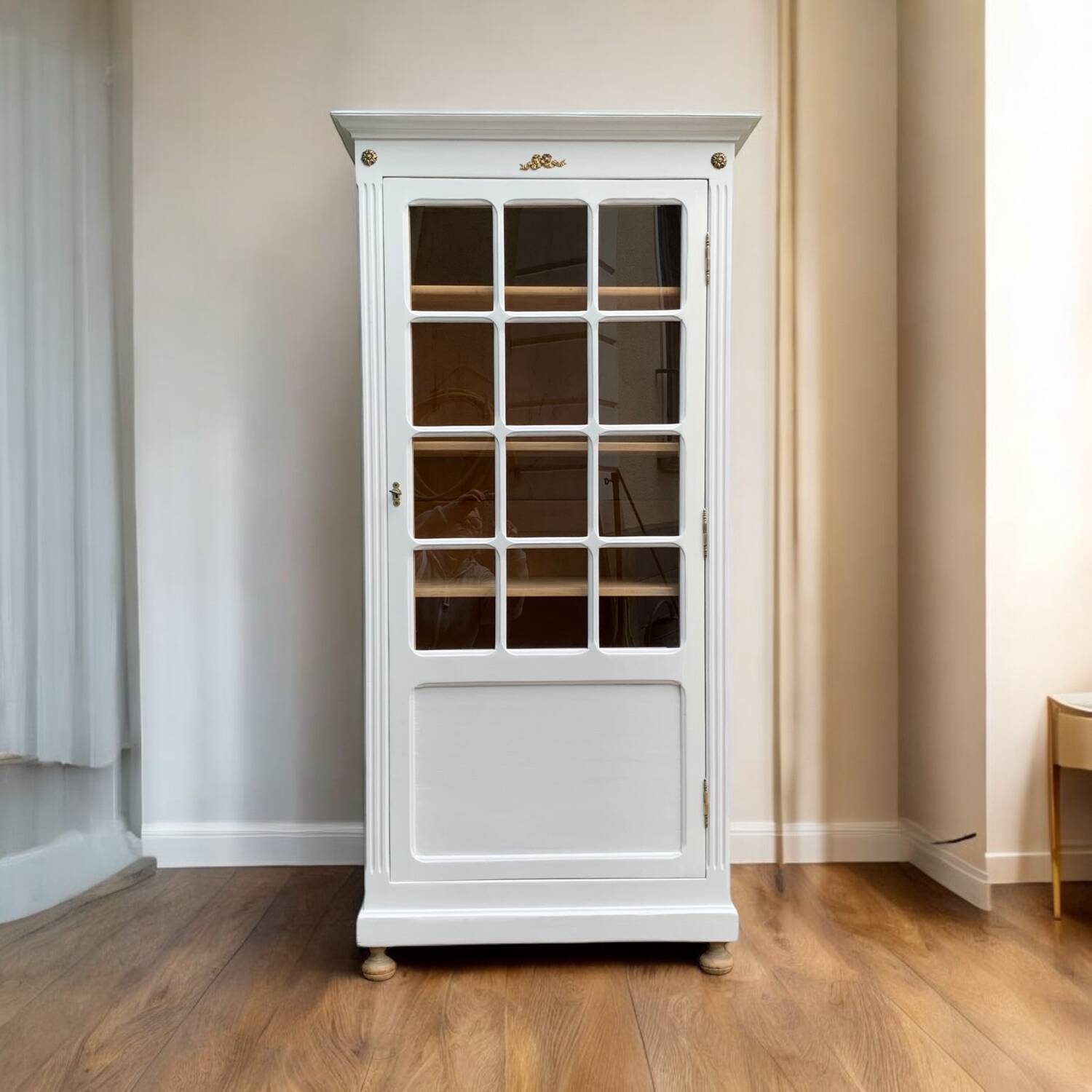 Antique Parisian glass cabinet H150