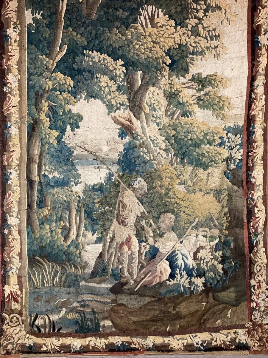 Wool and silk tapestry, Aubusson, 18th century