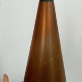 Decorative danish midcentury ceiling lamp in copper