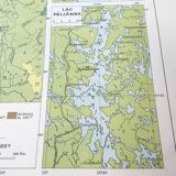 Vintage map Scandinavia Norway Sweden Finland 43x43cm from 1950