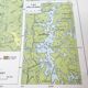 Vintage map Scandinavia Norway Sweden Finland 43x43cm from 1950