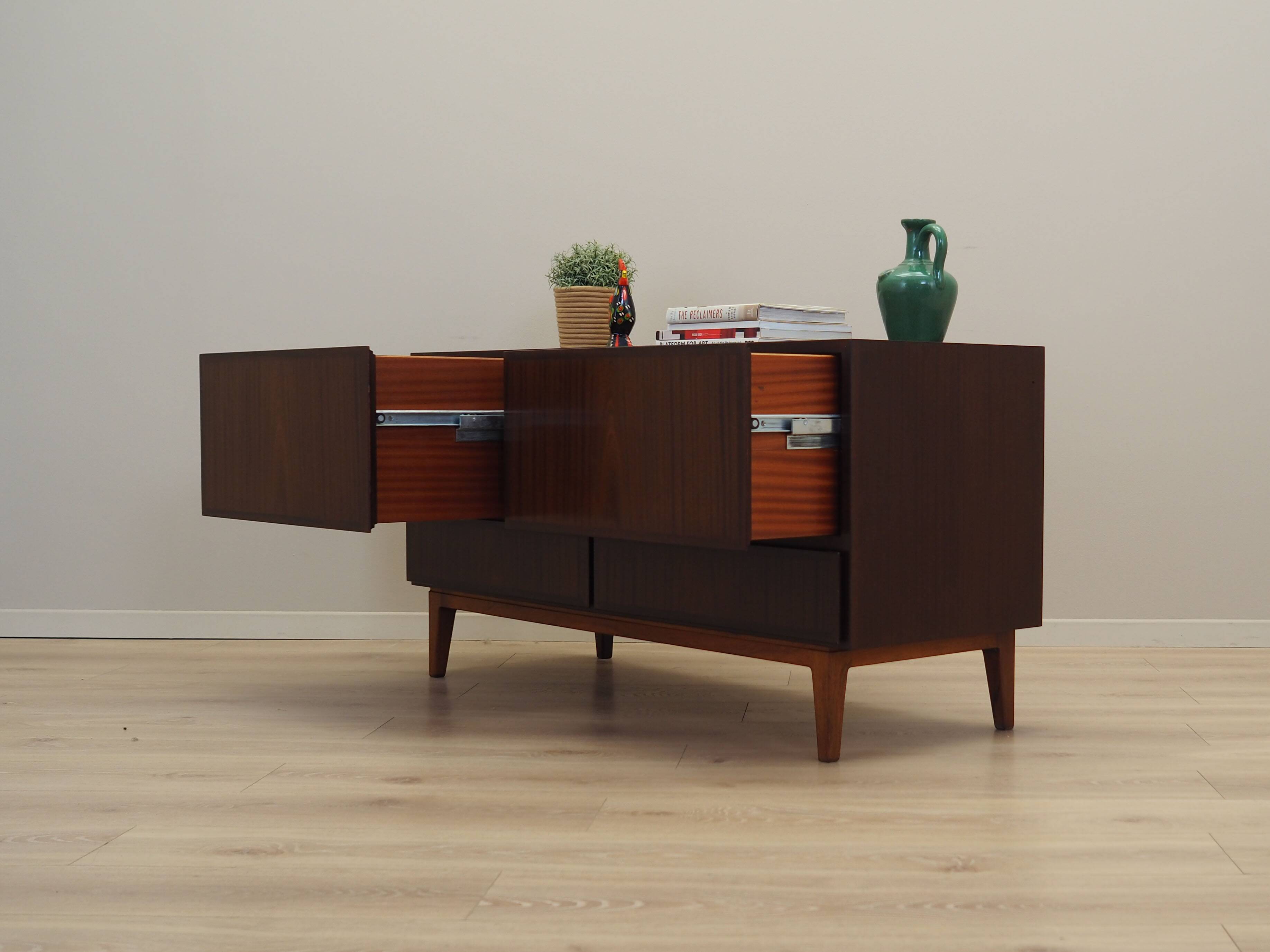 Mahogany chest of drawers, Danish design, 1970s, manufacturer: Omann Jun