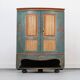 Armoire d'angle peinte en art populaire suédois Gustavien