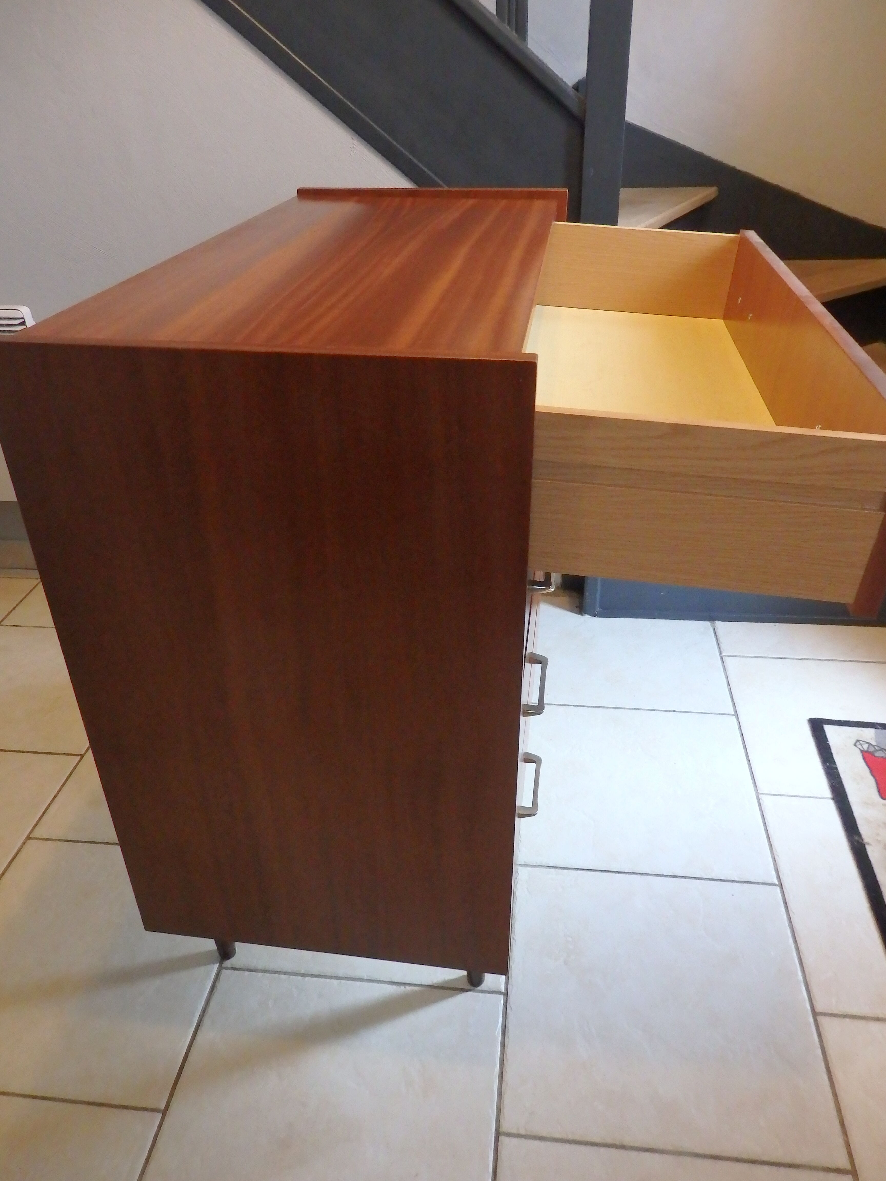 Vintage teak chest of drawers