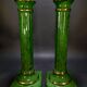 Pair of Decorative Neoclassical Columns Hollywood Regency 33x12 cm