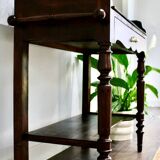 Solid wood serving cart