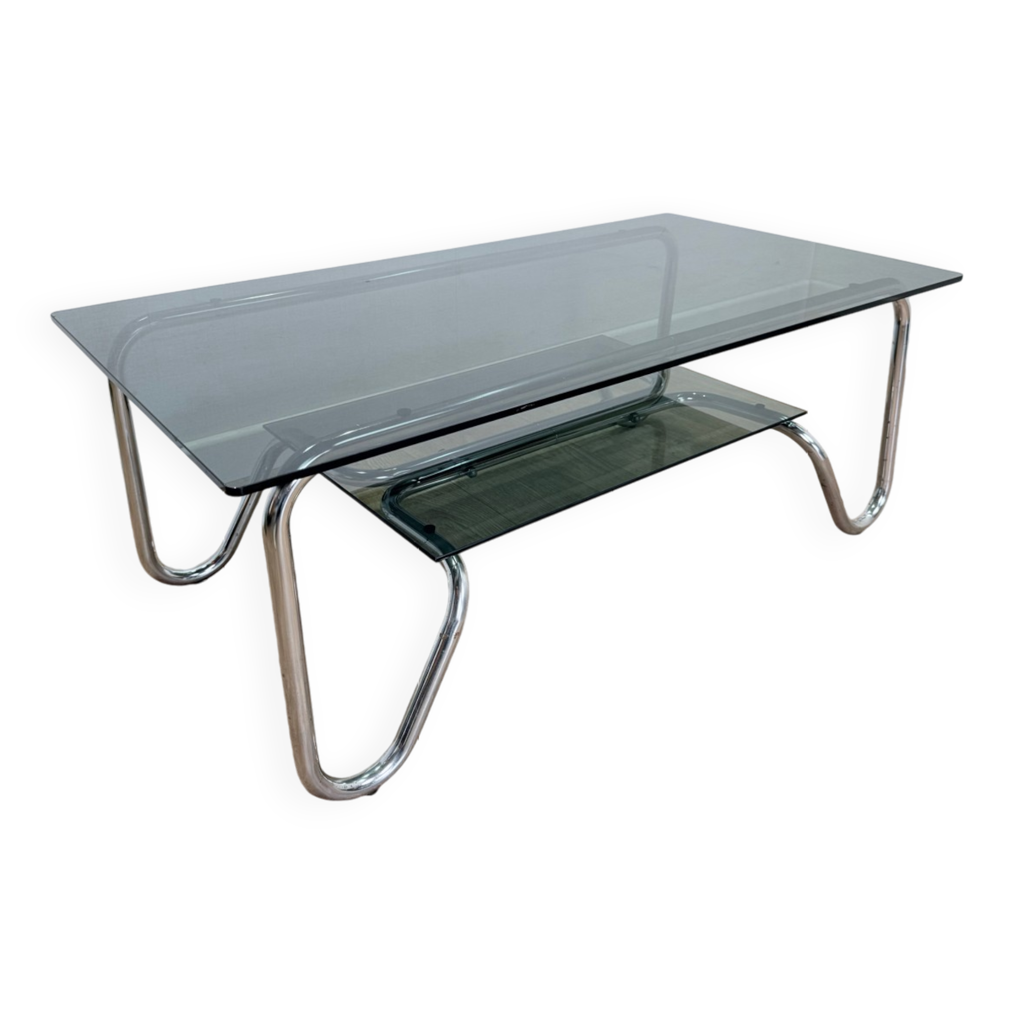 Smoked glass coffee table
