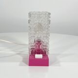Small pink plastic lamp, 1980