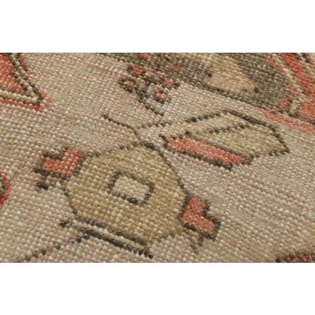 1970s Vintage Turkish Oushak Handmade Wool Cotton Red Area Rug 235x392