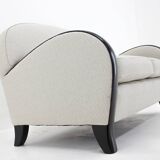 1940s Italian Newly Upholstered Two Seat Sofa