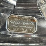 Pair of crystal candlesticks – Bernard Schott – Hellert (Moselle)