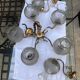 Lustre laiton vintage et ses apiques