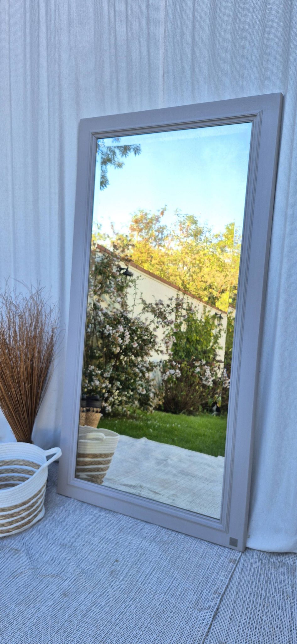 Antique beveled mirror