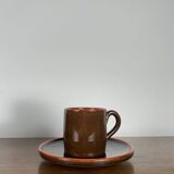 6 coffee cups with saucers, Toreboda Sweden, 1960