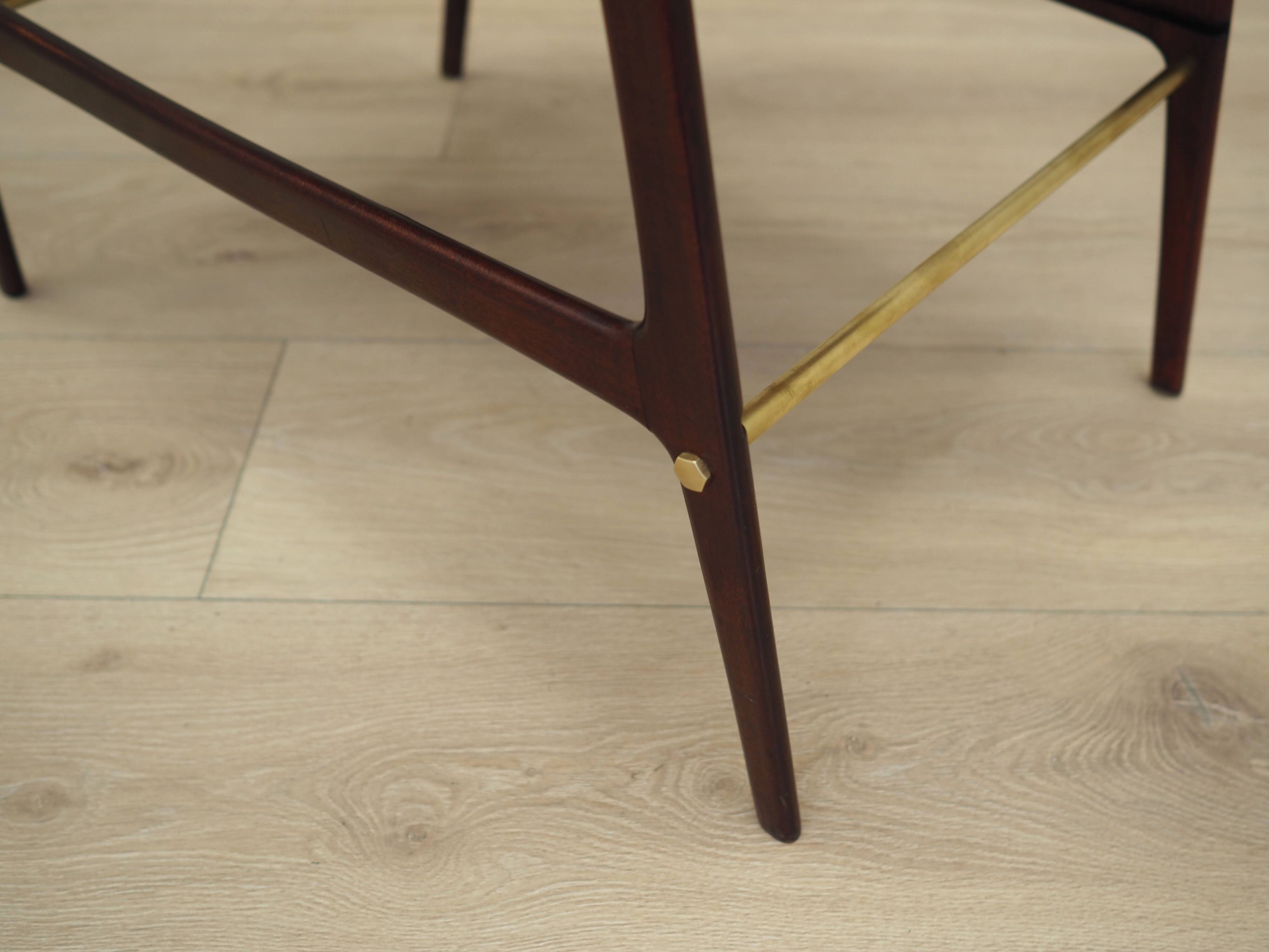 Walnut sewing table, Italian design, 1970s, production: Italy