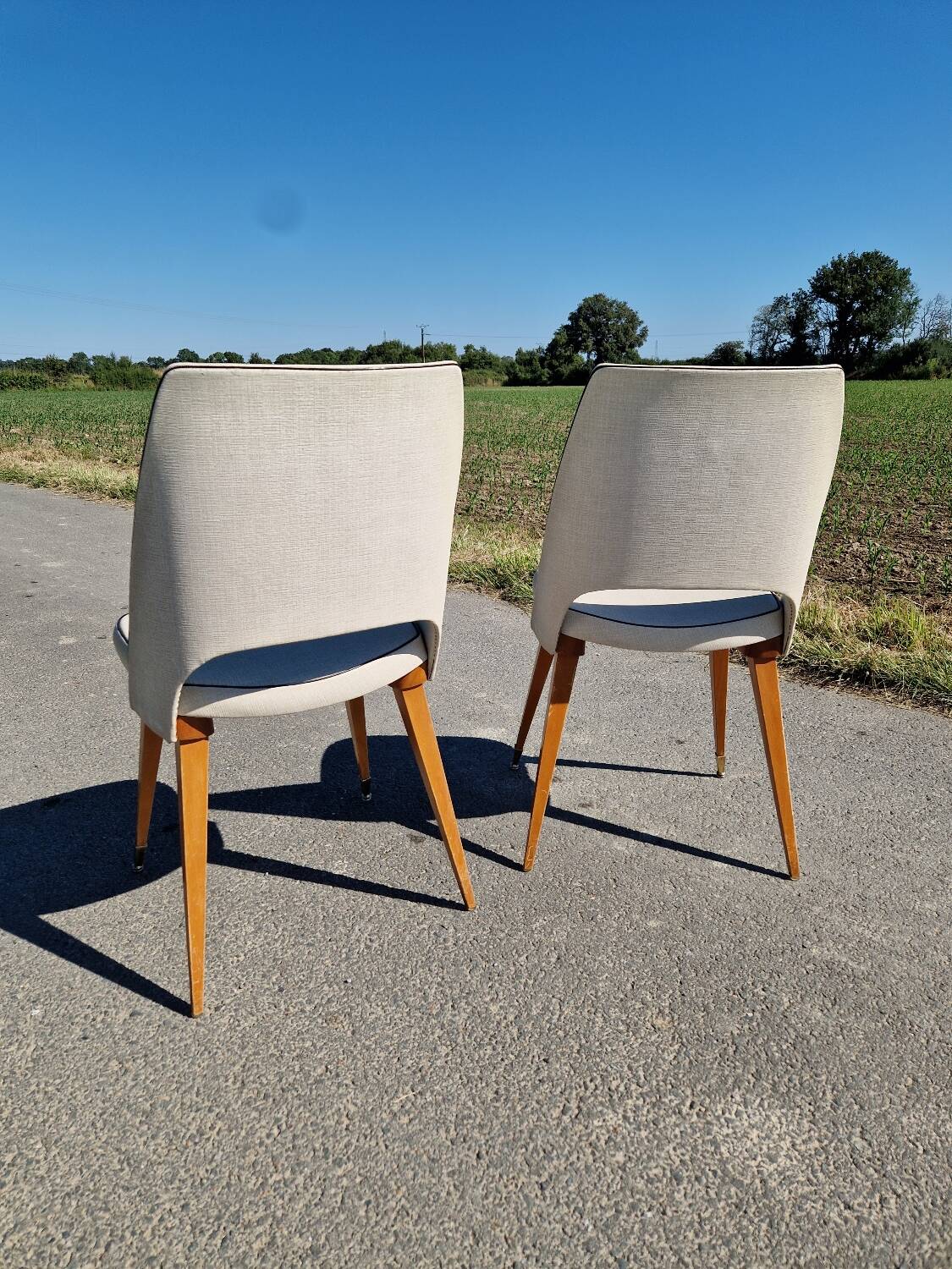 Set of 2 barrel chairs from the 60s