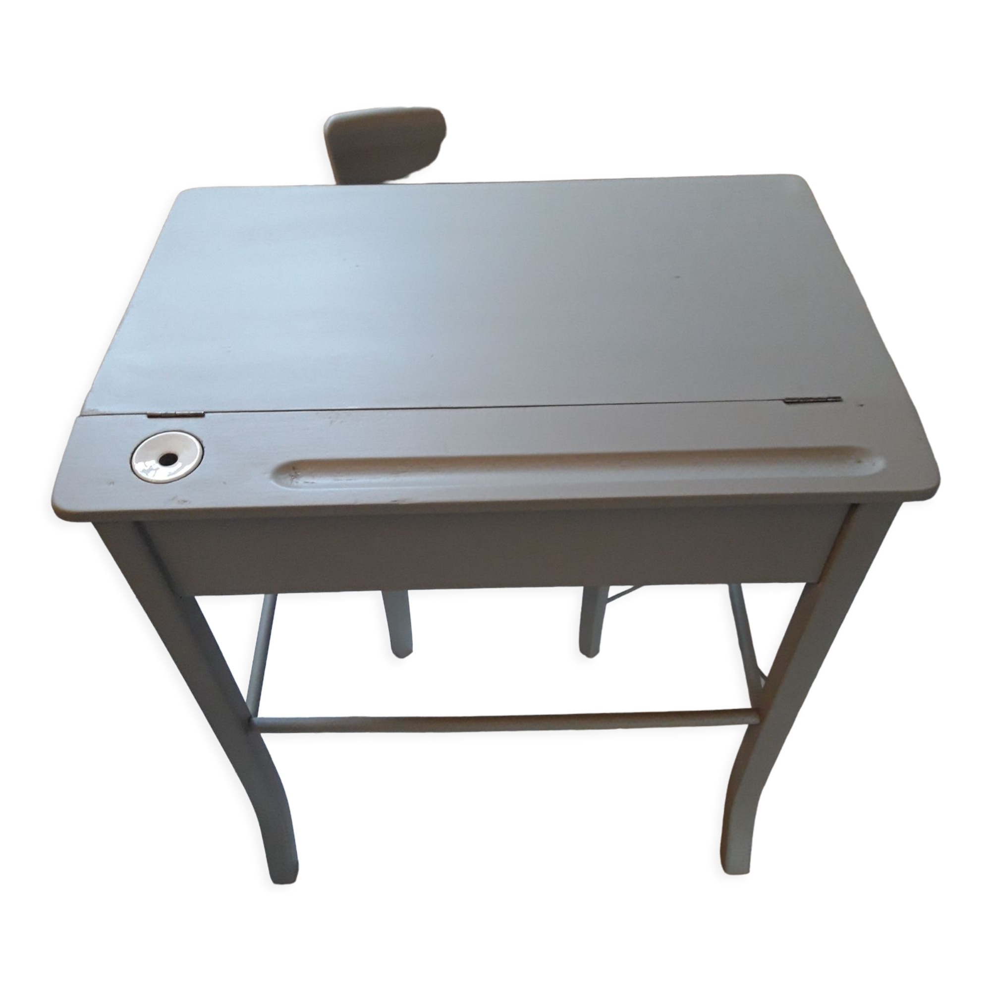 Baumann desk & chair 1950 color Lichen