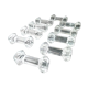 Set of 10 crystal knife holders Column shape identical to Baccarat