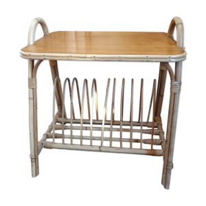 table d'appoint en rotin