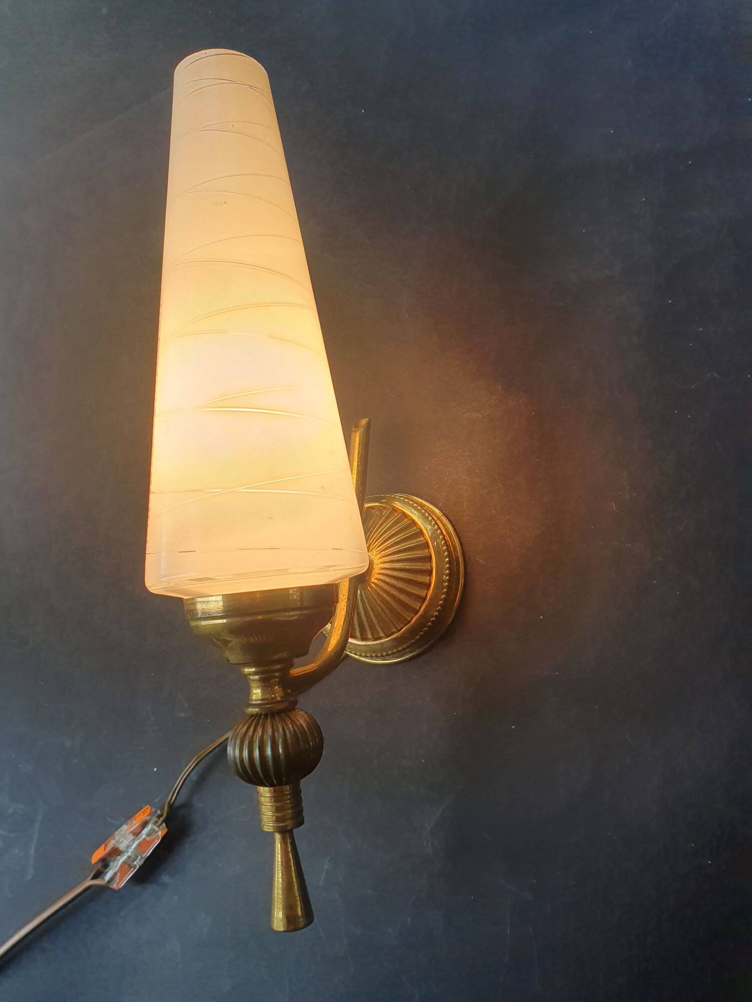 Pair of vintage 1960s wall sconces