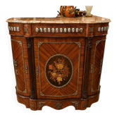 Napoleon III style "Boulle" console table adorned with medallions.