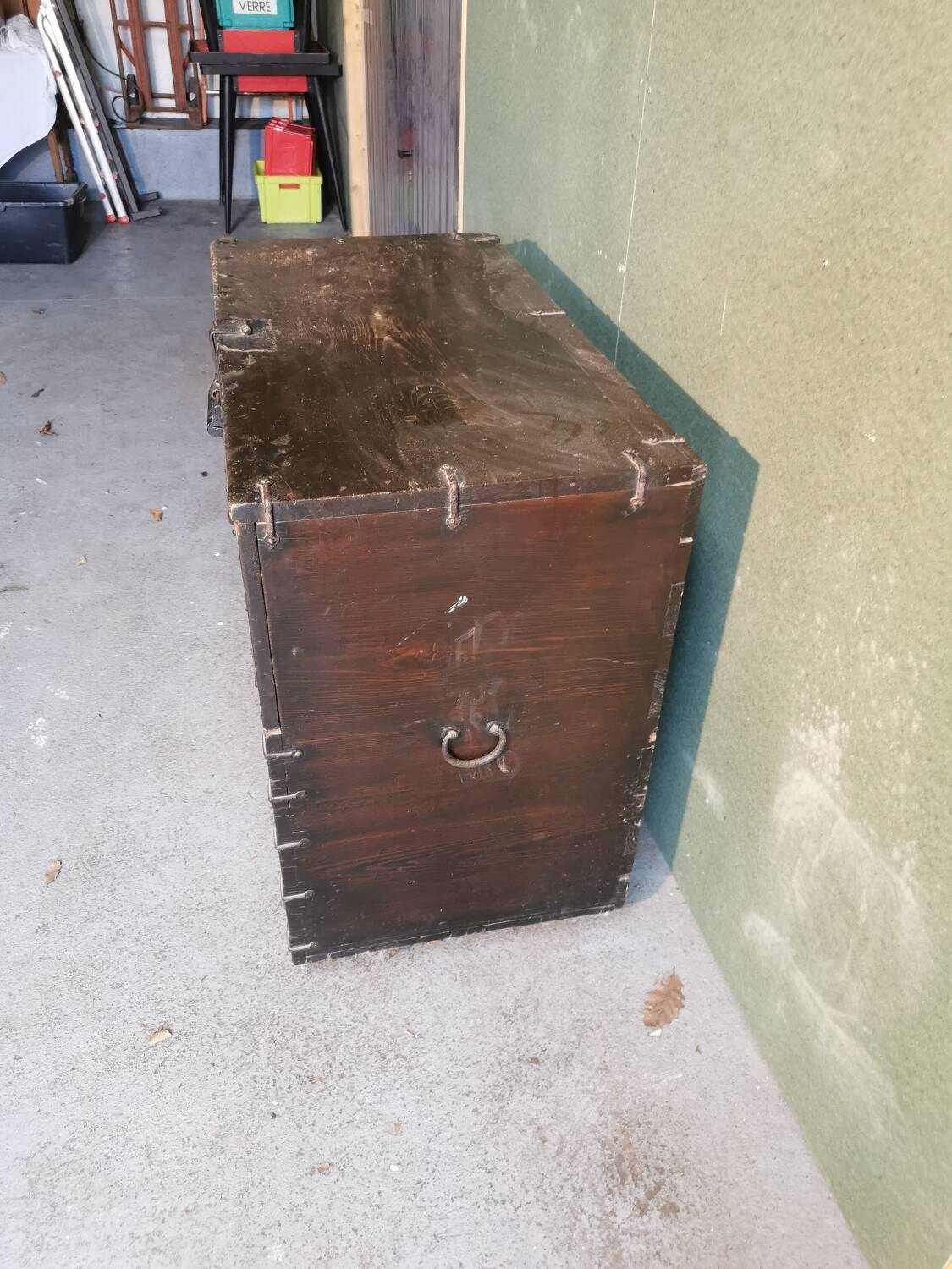 Malle de voyage en châtaigner Asie