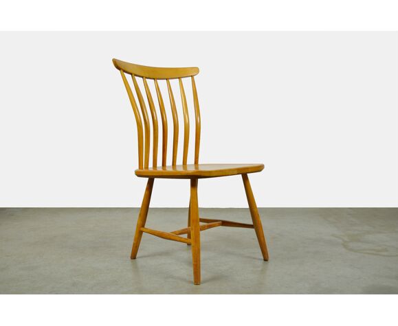Set of 8 birch wood dining chair SZ03by Bengt Akerblom and Gunnar Eklof for Akerblom Stolen, 1950s