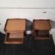 Pair of Louis XV style bedside tables in cherry wood.