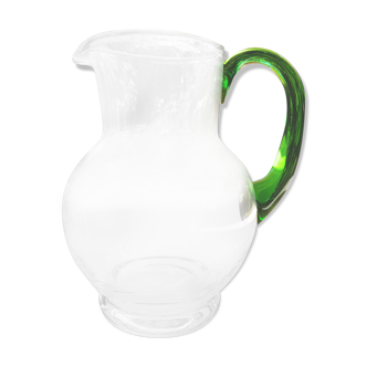 Glass pitcher "Roman Art" 1980s