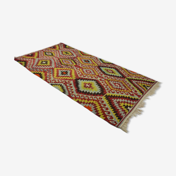 Anatolian handmade kilim rug 330 cm x 174 cm