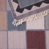 Tapis Kilim vintage à carreaux