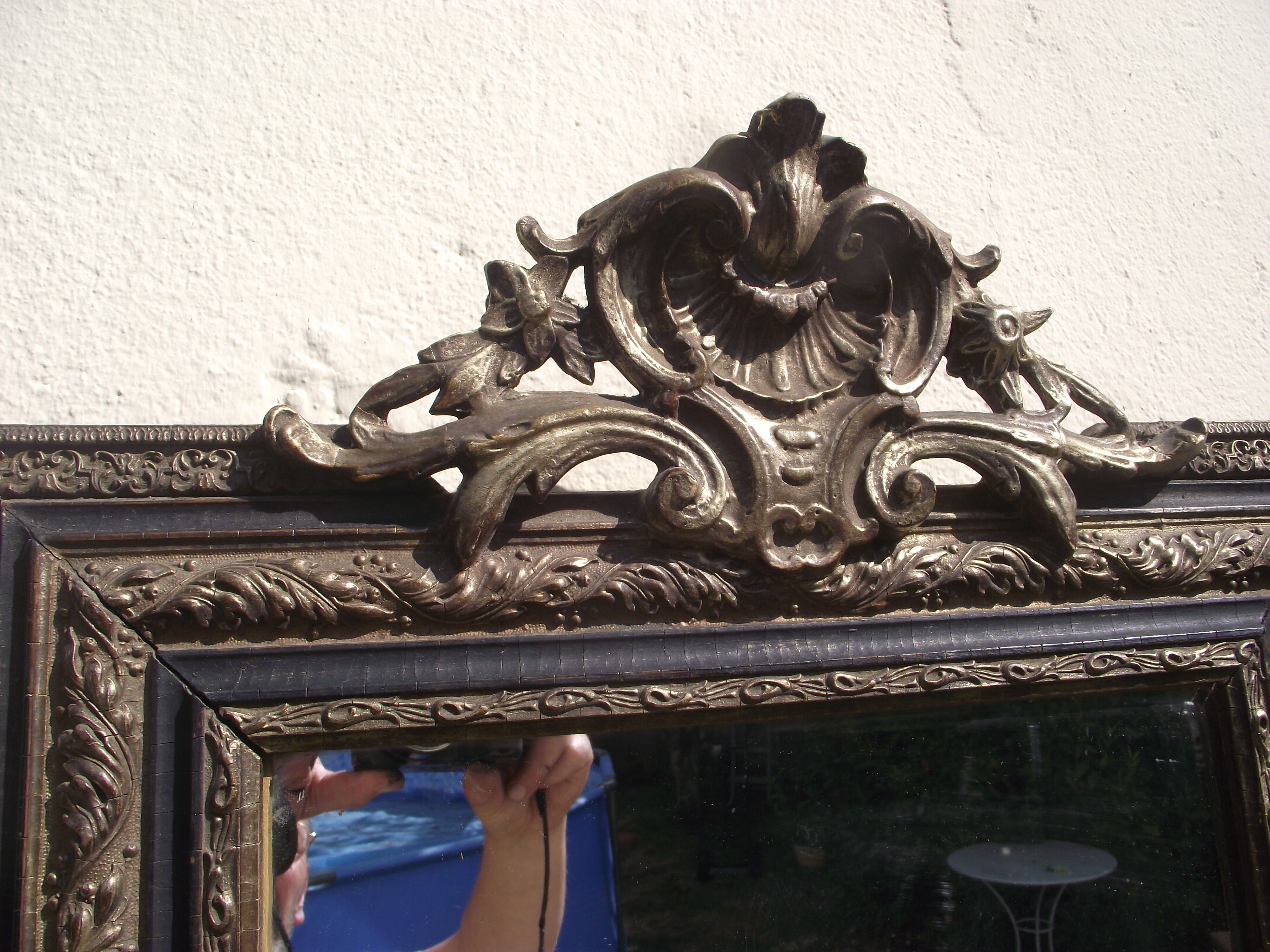 Mirror late 19th Napoleon III 56x76cm