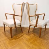 Art Deco lounge chairs Swedish office furniture, Sweden, 1940s