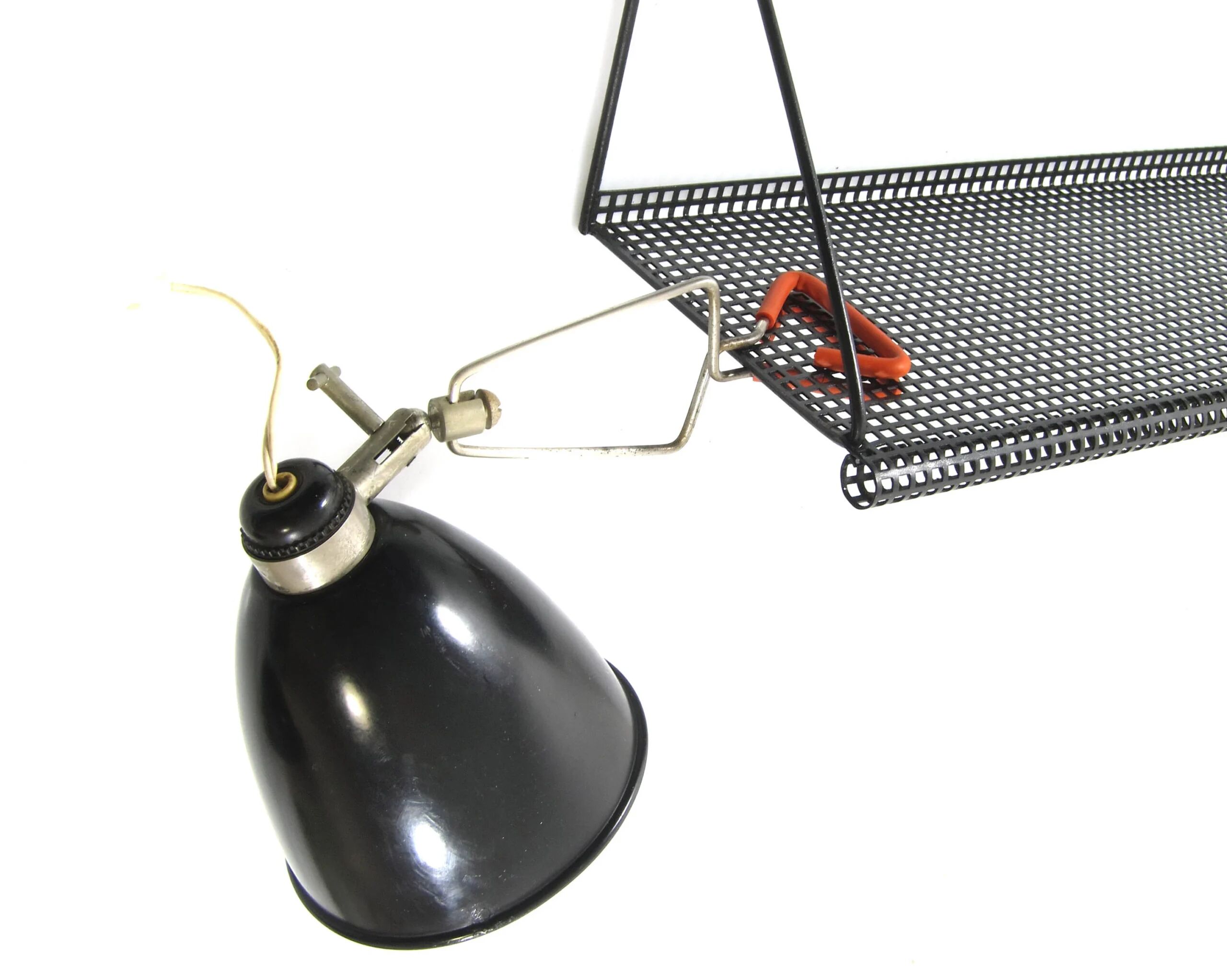 Set of two HALA clamp lamps from the 1950s, Dutch design.
