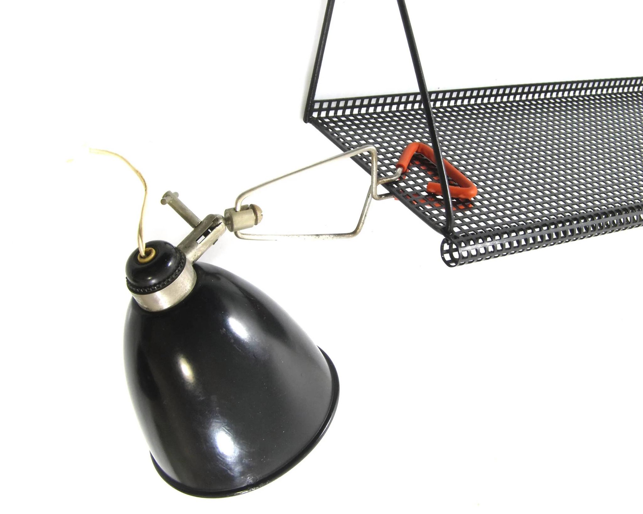 Set of two HALA clamp lamps from the 1950s, Dutch design.