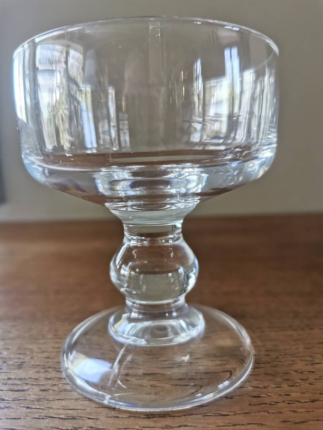 Set of 6 vintage 70s crystal champagne glasses