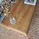 Old oak coffee table with 2 drawers